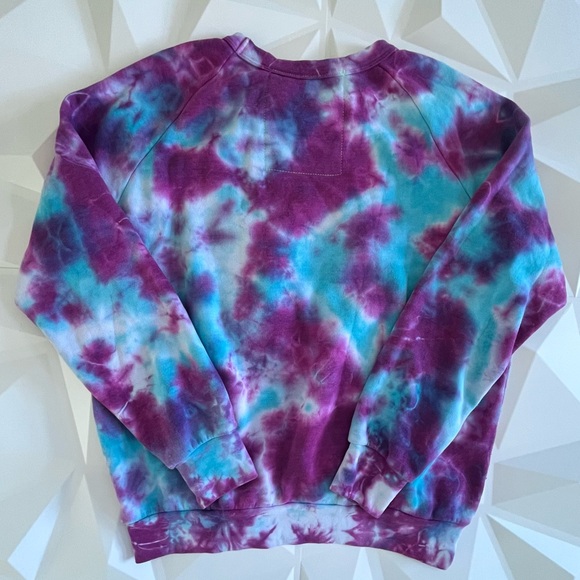 🫟Aviator Nation Hand Tie-Dyed Crew Sweatshirt Magenta 
limited edition Size:M - Picture 5 of 15